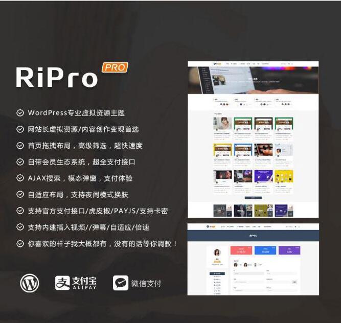 图片[1]-最新WP+RiPro主题PJ版 功能强大-橘子哭了