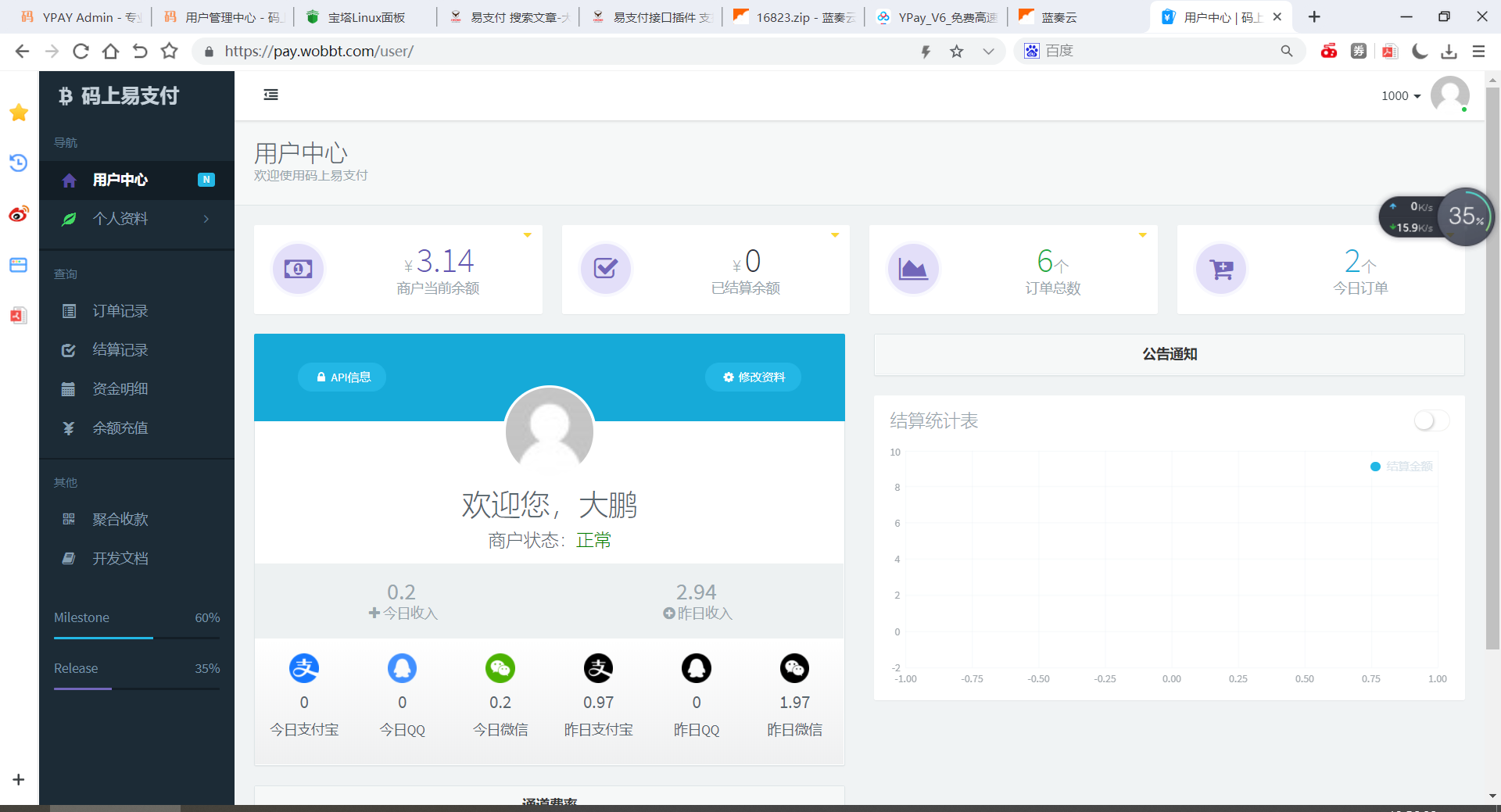 图片[3]-【大鹏亲测】新版彩虹易支付源码多通道轮询一键对接、第三方支付、京东支付、免签约支付、聚合支付-橘子哭了
