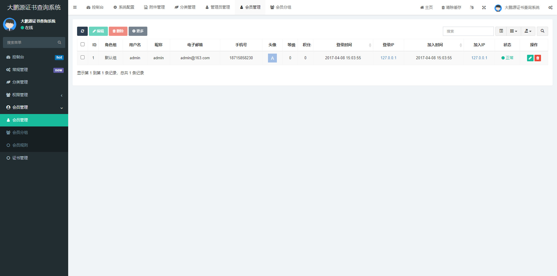 图片[4]-D1085 【去授权】证书在线查询系统,资质证书显示网站源码,证书查询自适应手机端-橘子哭了